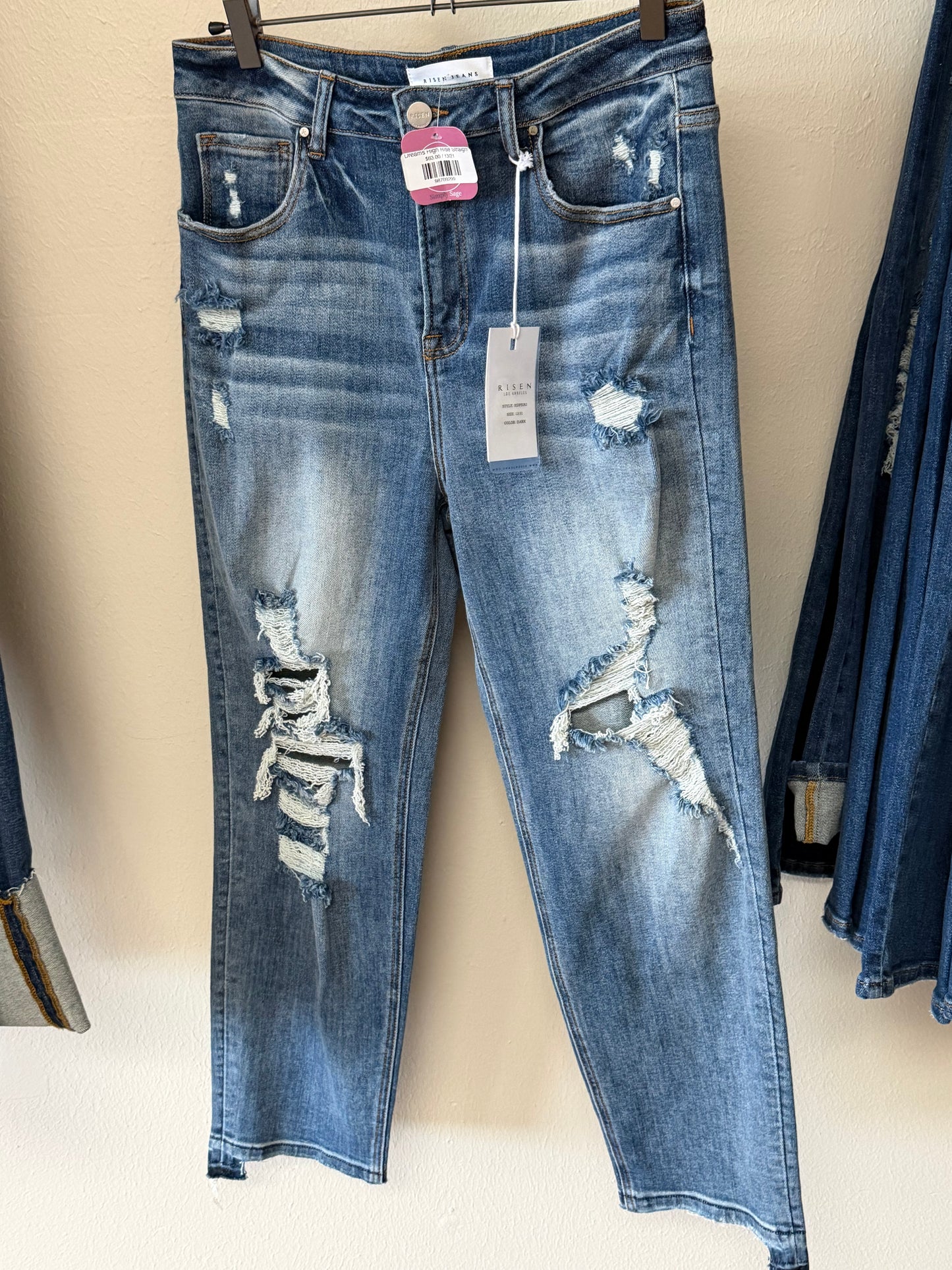 Big Dreams High Rise Straight Leg Jeans