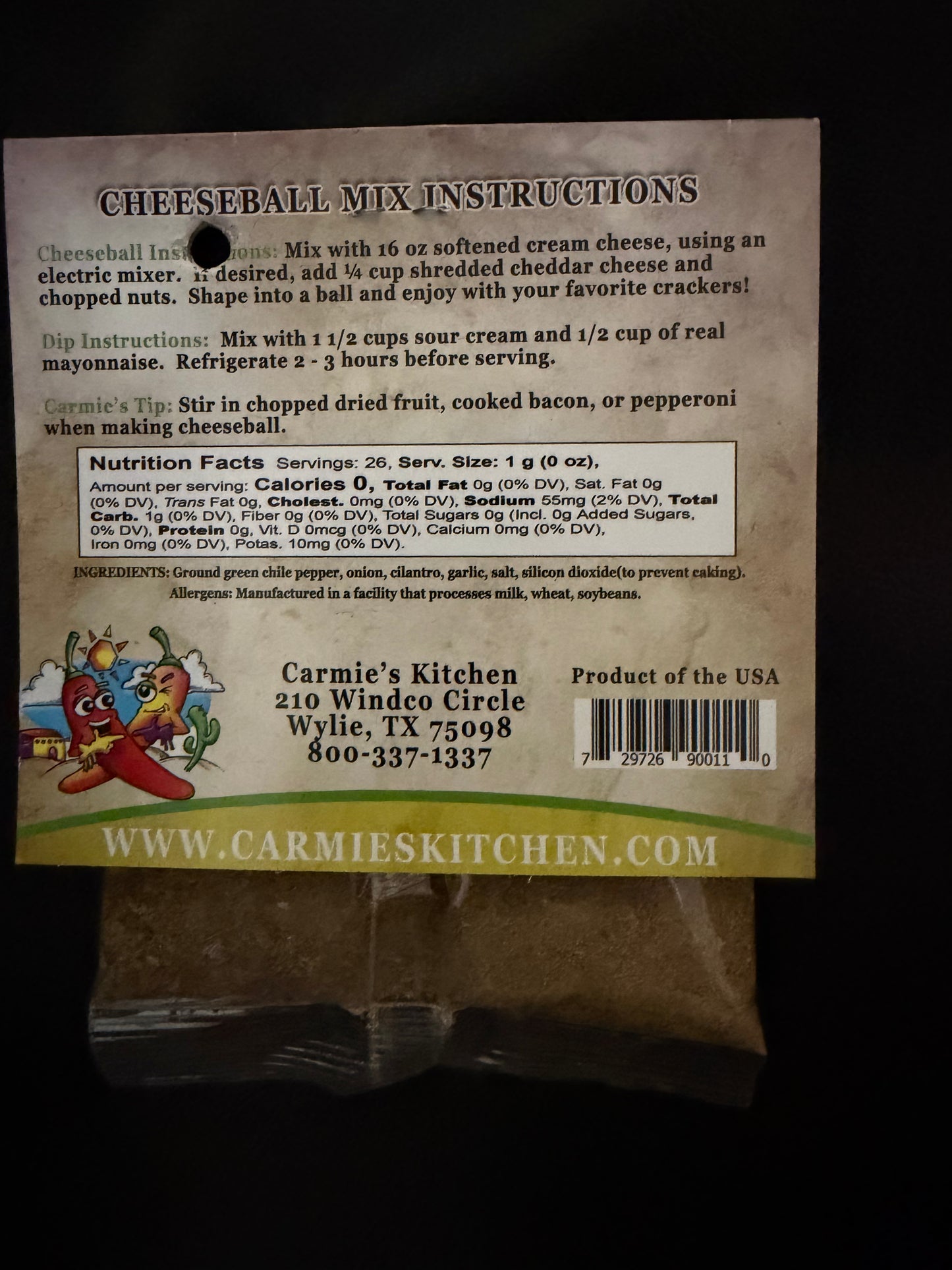 Cheeseball Mix- Santa Fe Chile Queso