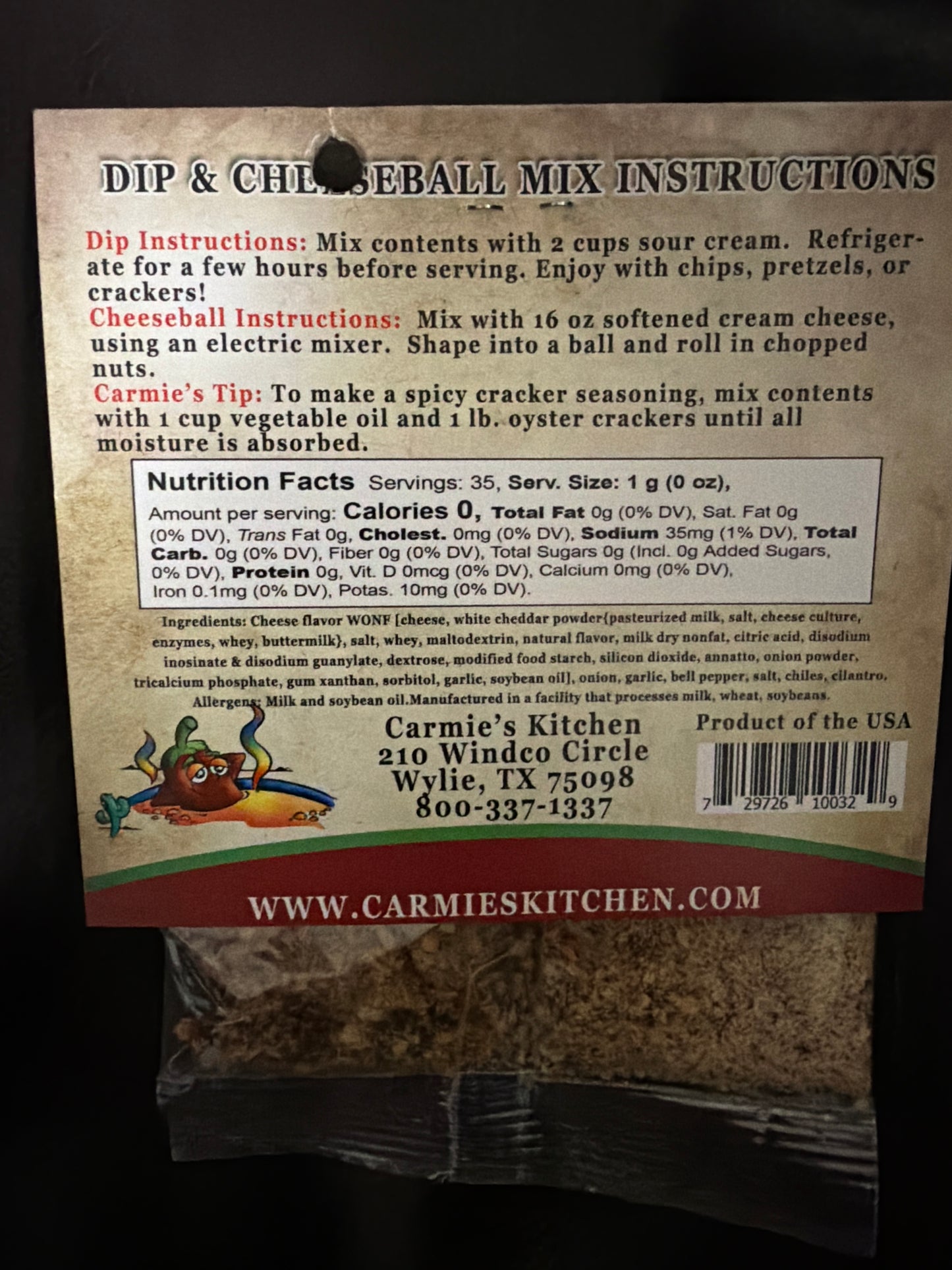 Dip & Cheeseball Mix