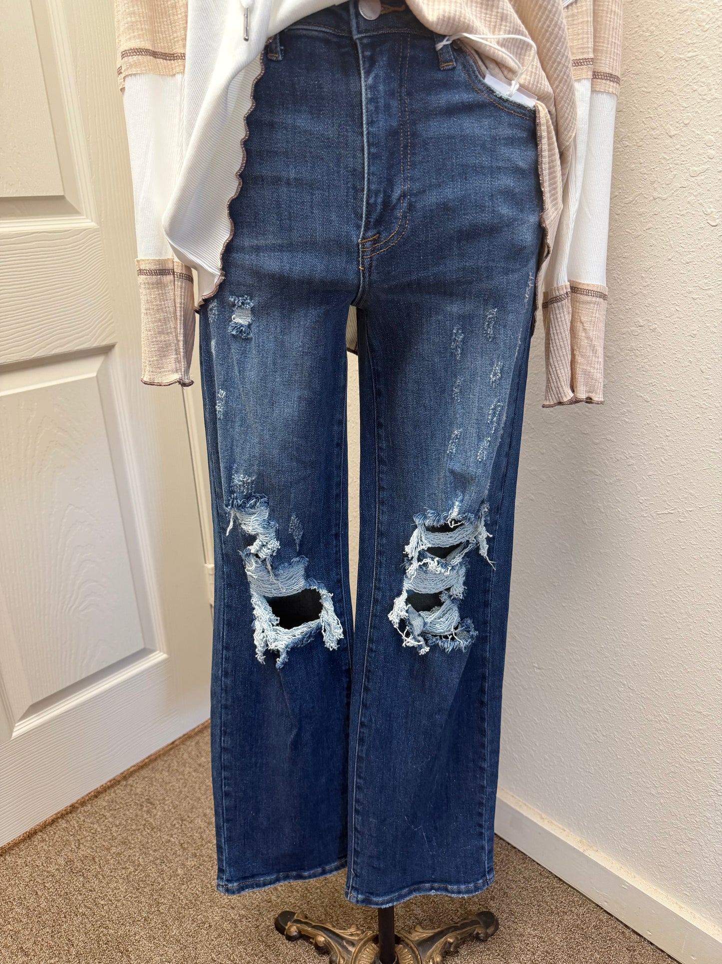 Delilah High Rise Straight Jeans