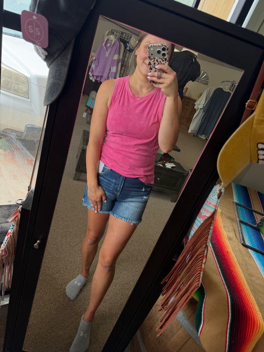 The Summer Time Tank Pink