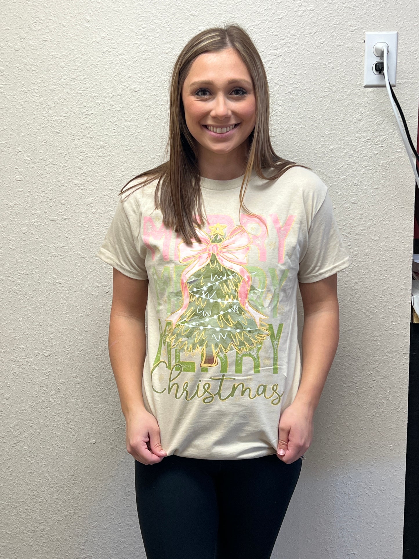 Merry Christmas Bow T-Shirt