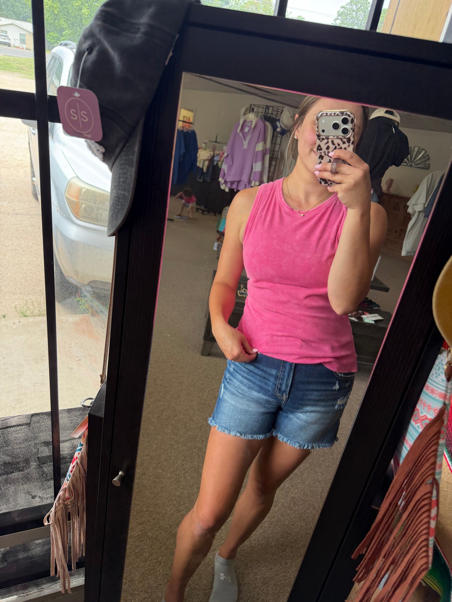 The Summer Time Tank Pink