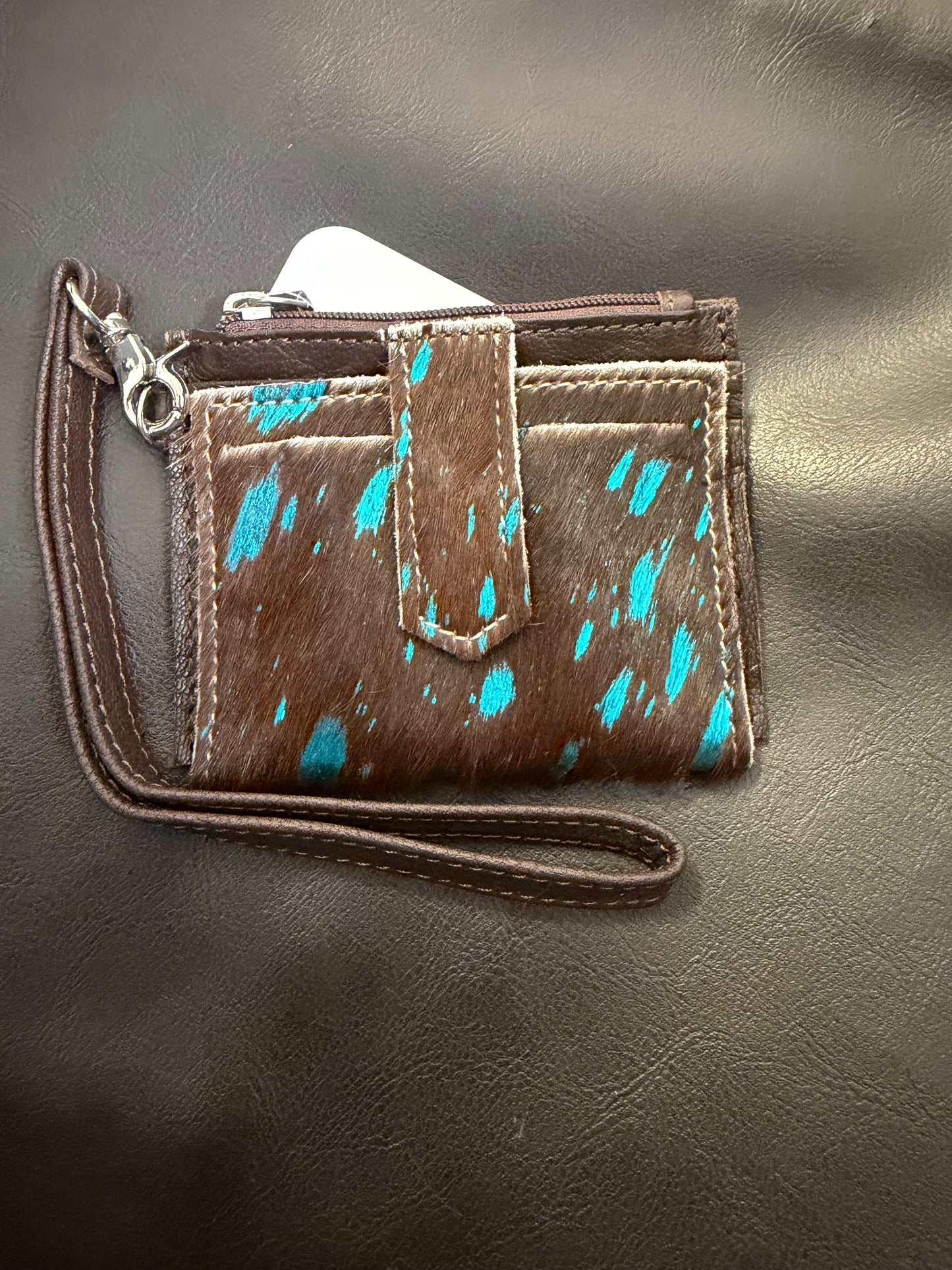 Cowhide Wristlet