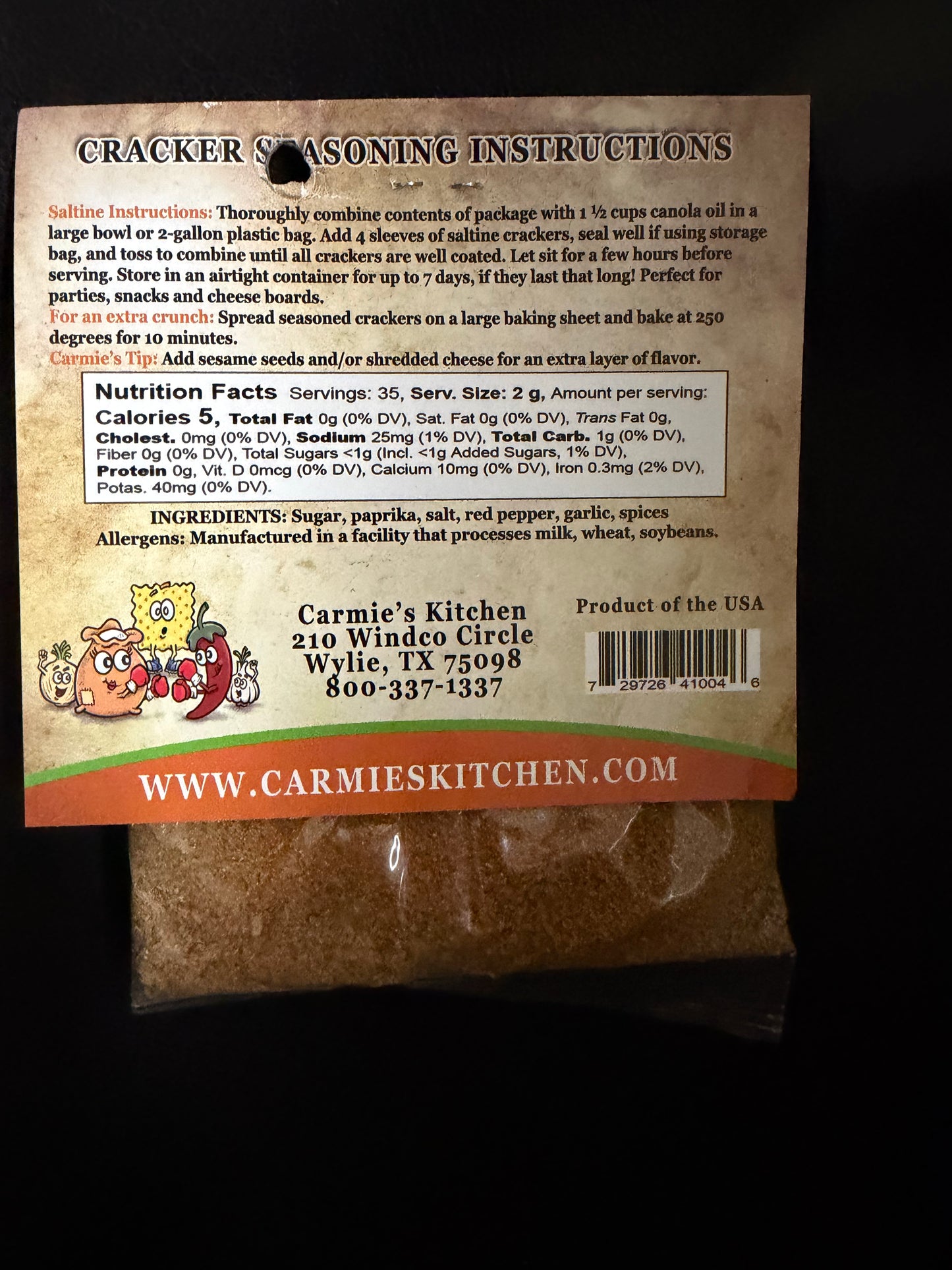 Cracker Seasoning Mix